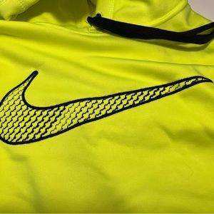 Neon yellow with black accents Nike hoodie diazepam Large